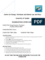 Final Energy Economics The Issues 2004