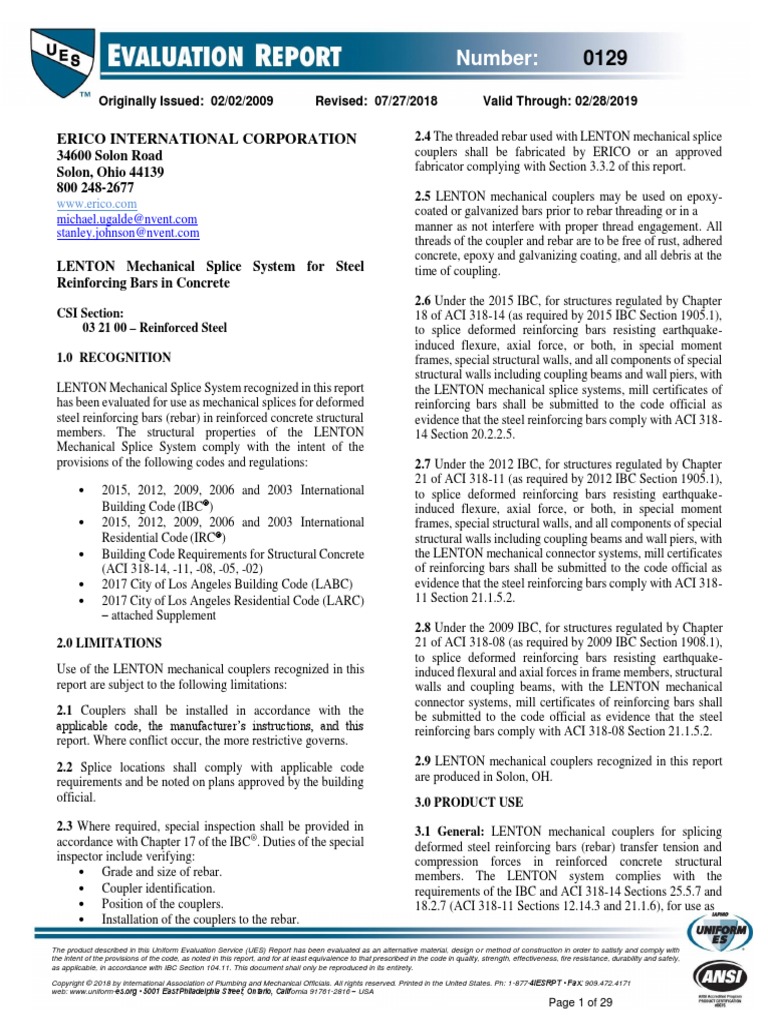 Nvent Erico IAPMOUESER0129EN PDF Screw Civil Engineering