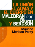 Merleau Ponty - La unión del alma y el cuerpo