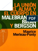 Merleau Ponty - La Unión Del Alma y El Cuerpo