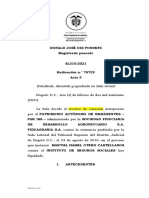 SL310-2021 - La Forma en Que Se Ejecute La Relacion de Trabajo Determina La Subordinacion o No