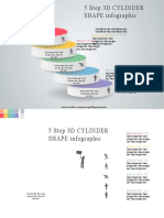 5 Step 3D Cylinder Shape Infographic