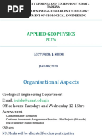 Applied Geophysics I