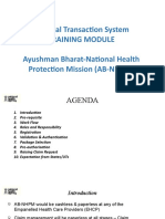 Hospital Transaction System Training Module Ayushman Bharat-National Health Protection Mission (AB-NHPM)