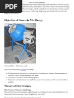 Steps of Concrete Mix Design