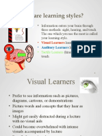 What Are Learning Styles?: - Visual Learners
