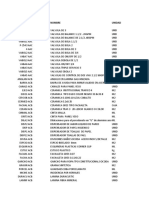 Catálogo de codificación de válvulas, tuberías y accesorios sanitarios