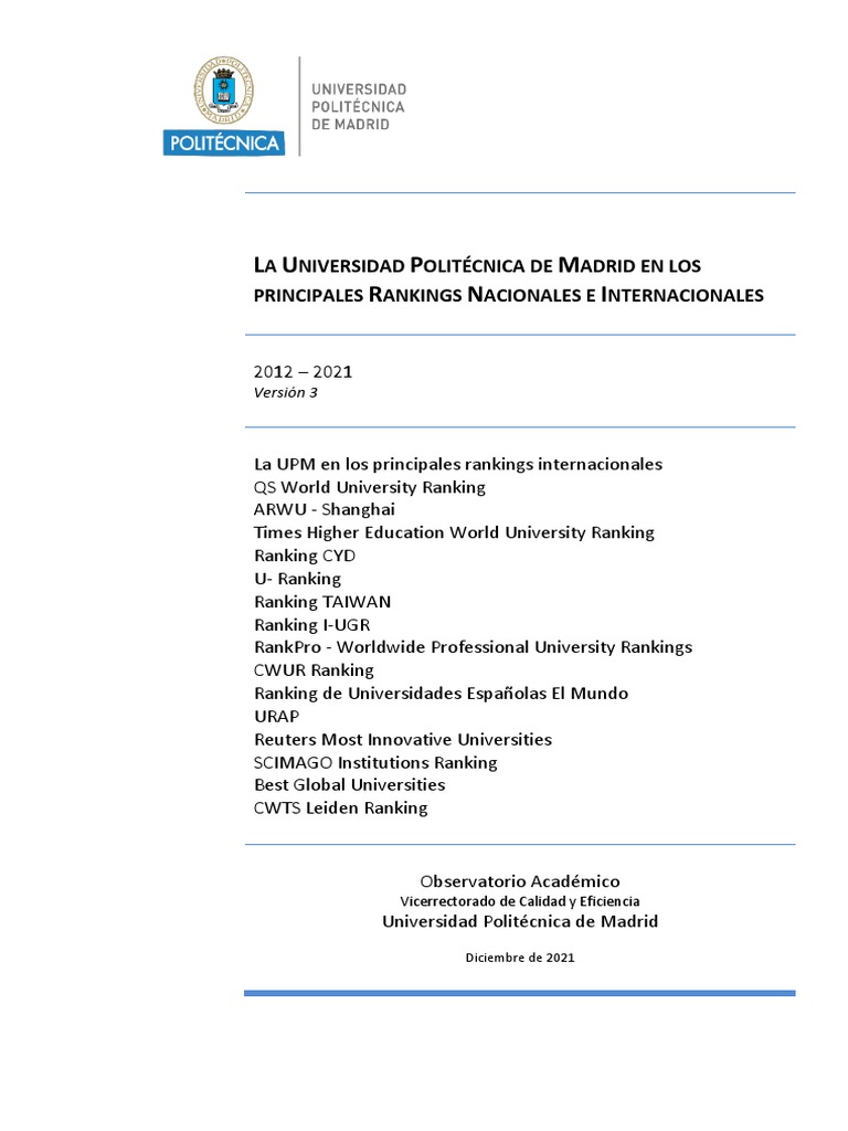 Upm Ranking Universidades | Universidad Pontificia de México – FUSUW