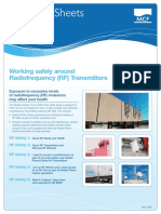 Fact Sheets: Working Safely Around Radiofrequency (RF) Transmitters