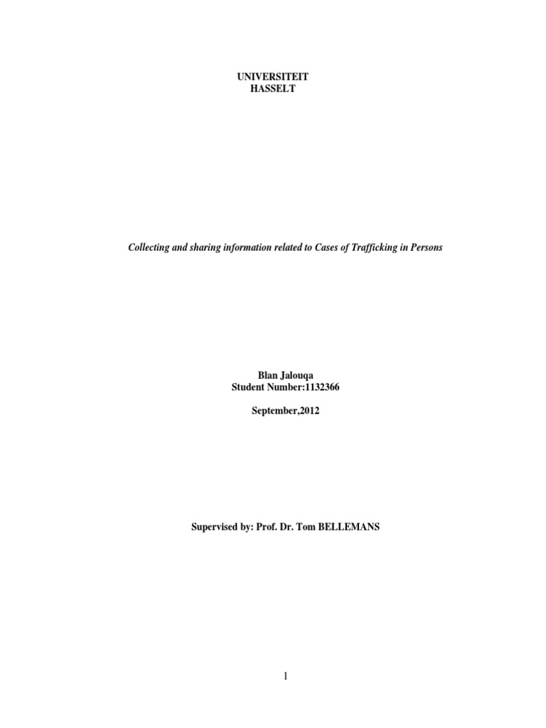 thesis on drug trafficking