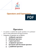 Java Operators and Expressions Guide