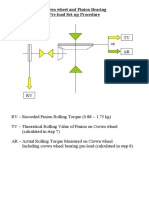TDD Pinion Setup Calculation