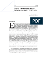 Sobre La Constitucion, Del Estado Constitucional