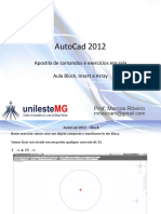 AutoCad 2012 - Comandos e exercícios