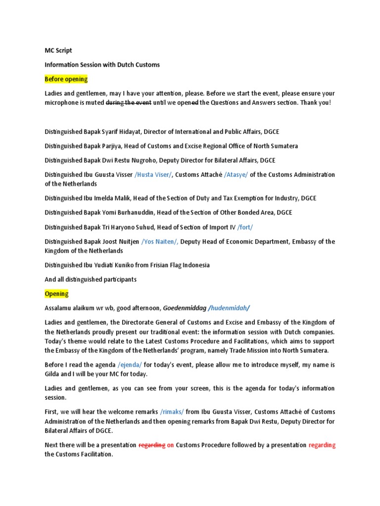 MC Script Sample 2 | PDF | Government
