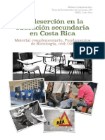 La Deserción en La Educación Secundaria en Costa Rica