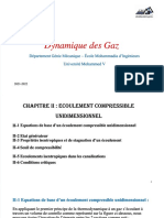 PDF Ecoulement Compressible Unidimensionnel Dynamique Des Gaz Compress