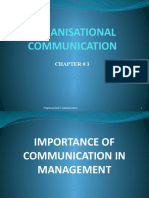 Organisational Communication: Chapter # 3