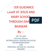 Career Guidance Camp at Jesus and Marry School Through Dainik Bhaskar Bikaner
