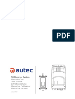 AC Receiver System: Manuale D'uso User Manual Betriebsanleitung Manuel de L'utilisateur Manual de Usuario