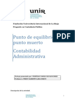 Punto de Equilibrio o Punto Muerto - Cristian Camilo Rojas Gomez