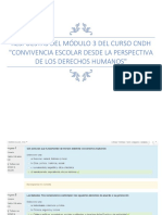 Respuestas Del Módulo 3 Del Curso Convivencia Escolar Desde La Perspectiva de Los Derechos Humanos