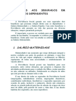 Benefícios Aos Segurados em Função Dos Dependentes