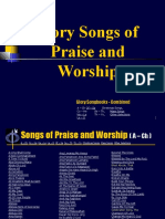 Glory Songs of Praise and Worship Combined Selections