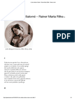 A Lou Andreas-Salomé - Rainer Maria Rilke Poesia in Rete