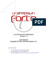 Live Performance Workstation User Manual: Quick Technical Support