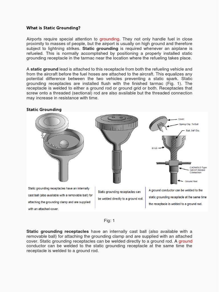 What Is Static Grounding Importance of Static Grounding PDF