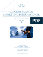 Informe Plan de Marketing Internacional