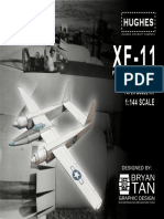 Hughes XF 11 Paper Model Kit by Rocketmantan dbn1m0x