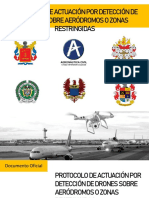 Protocolo detección drones aeródromos