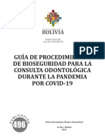 Guía de bioseguridad odontológica COVID-19