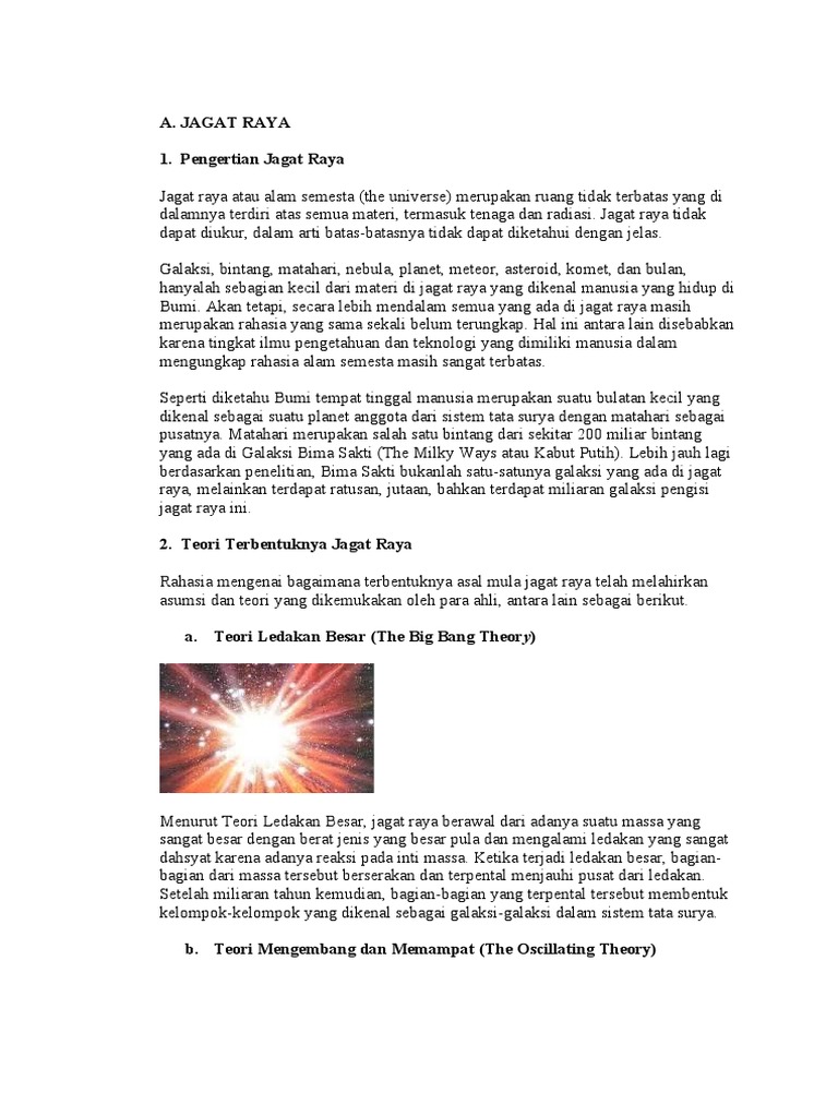 Pengertian dan Teori Jagat Raya | PDF, image size:768x1024