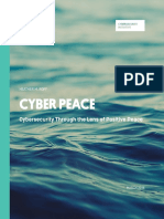 Cyber Peace: Cybersecurity Through The Lens of Positive Peace