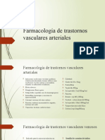 Farmacología de Trastornos Vasculares Arteriales