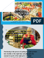 Laws Governing The Purchase of Food in Large Quantity: Teacher: Noel Gepullano Reporter: Glaiza Jane P. Camano