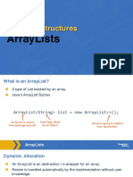 List Data Structures: Arraylists