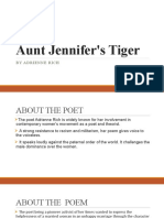 Aunt Jennifer's Tiger PRESENTATION