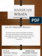 Analisis Pemanduan Wisata