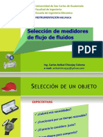 4.3 Seleccion de Medidores de Flujo