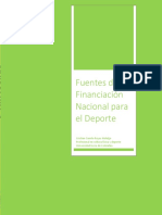 Fuentes de Financiación Nacional para El Deporte