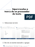 Guion Crear Hipervínculos A Través de Un Procesador de