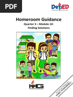 Homeroom Guidance: Quarter 3 - Module 10: Finding Solutions