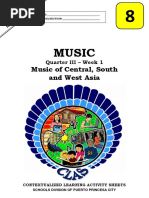 Music: Music of Central, South and West Asia