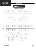 Quiz-4 - 2022 - (Conic Section) : Vidyamandir Classes