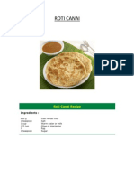 Roti Canai Recipe: Ê Ngredients