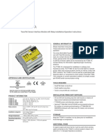 Ttsim-1A: Tracetek Sensor Interface Module With Relay Installation/Operation Instructions